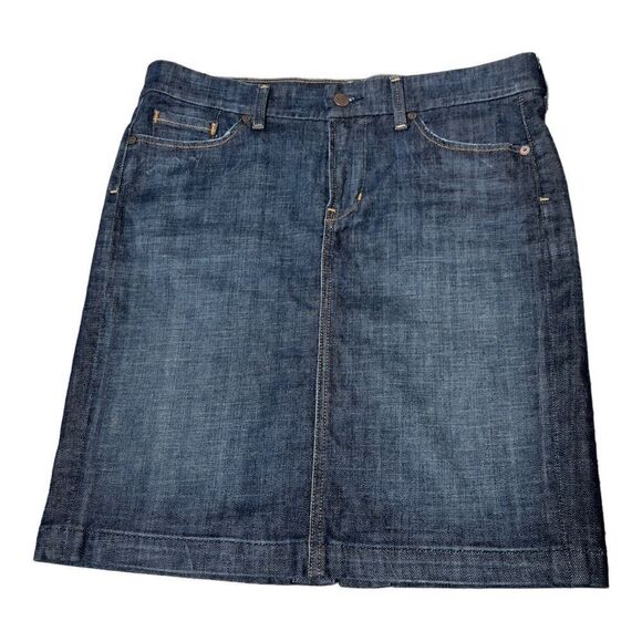 Citizens Of Humanity By Jerome Dahan Novak #358 Stretch Denim Pencil Skirt - Picture 1 of 12
